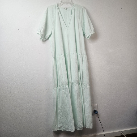 COS poplin cotton tiered maxi dress size 12 - Picture 10 of 12